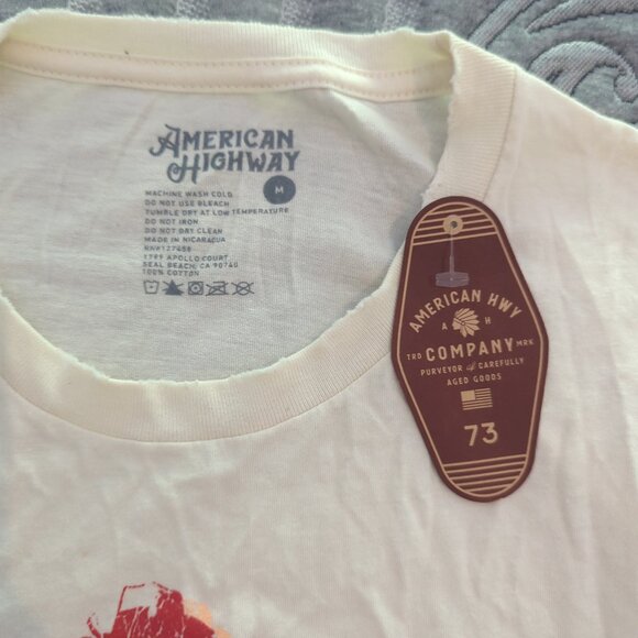 73 american highway shirt medium NEW country horse - Picture 3 of 5